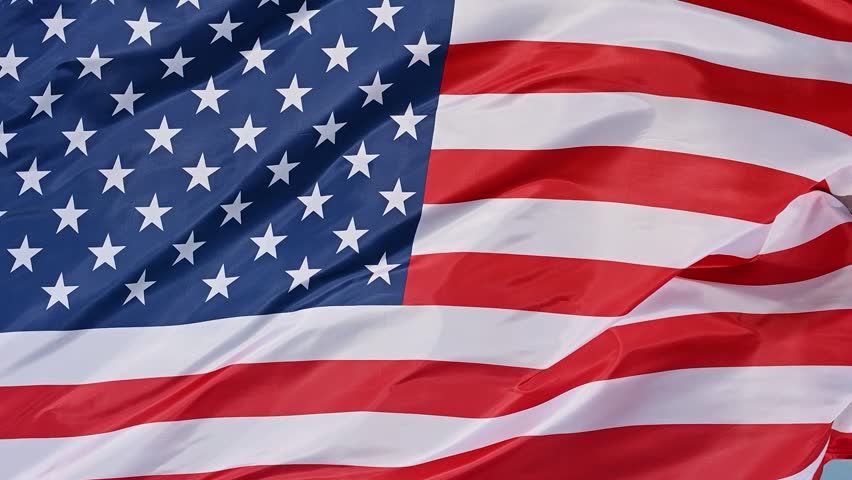 closeup of the Flag of the USA, United States of America