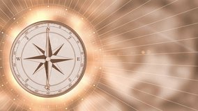 Close-up of navigational compass. compass realistic animation. Digital illustration of compass with arrow. Adventure, discovery, navigation, geography, transport and travel concept. - Powered by Shutterstock - Get 15% off with code: PIKWIZARD15
