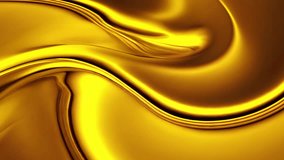 Luxurious golden liquid waves with smooth flowing motion and seamless looping, glossy metallic texture, and reflective highlights. Abstract shimmering gold background with fluid, elegant movement. - Powered by Shutterstock - Get 15% off with code: PIKWIZARD15