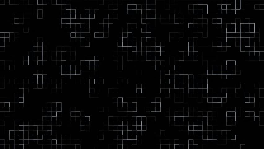 Abstract technology geometric box shape glowing blue colorful lines on a dark background, dynamic wallpaper modern futuristic web elements design, 4k motion graphic animation video