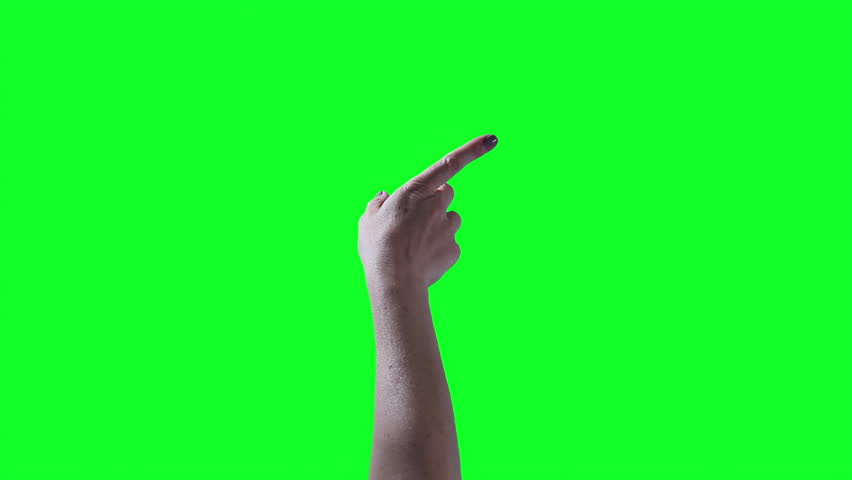 Woman Performing UI Gestures on Virtual Screen - Close-Up Green Background - 4K - Powered by Shutterstock - Get 15% off with code: PIKWIZARD15