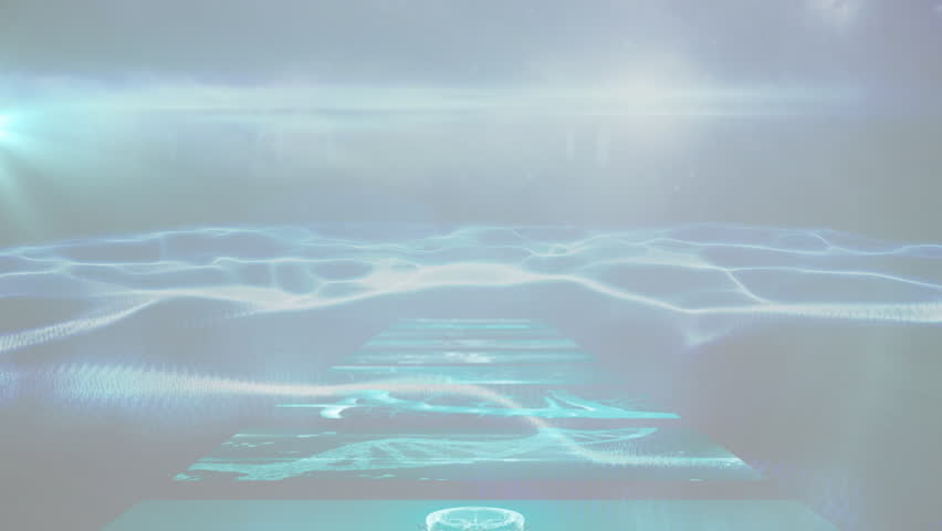 Digital brain and DNA strand animation over abstract blue wave patterns. Biotechnology, artificial intelligence, technology, innovation, genetics, futuristic - Powered by Shutterstock - Get 15% off with code: PIKWIZARD15