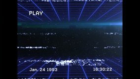 Retro YOU WIN text animation with VHS-style effects and grid background. vintage, nostalgic, 80s, neon, digital, pixelated - Powered by Shutterstock - Get 15% off with code: PIKWIZARD15