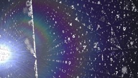 Creating animation, dynamic data visualization with flowing lines over cosmic background. futuristic, technology, digital, abstract - Powered by Shutterstock - Get 15% off with code: PIKWIZARD15