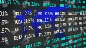 Floating email icons over financial figures and stock market data in animation. Finance, technology, communication, stock exchange, digital, money - Powered by Shutterstock - Get 15% off with code: PIKWIZARD15