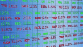 Scientific symbols and lab equipment animation over stock market data display. Finance, technology, analysis, growth, innovation, laboratory - Powered by Shutterstock - Get 15% off with code: PIKWIZARD15
