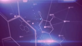 Binary coding animation with digital network and molecular structures visualized. Technology, futuristic, data, connection, artificial intelligence - Powered by Shutterstock - Get 15% off with code: PIKWIZARD15