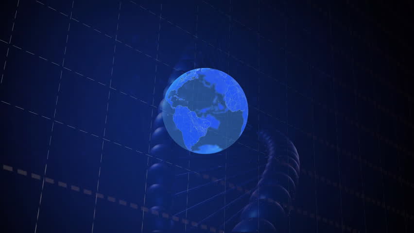 Globe with financial graphs and data processing animation over blue background. Finance, analytics, economy, technology, global, statistics - Powered by Shutterstock - Get 15% off with code: PIKWIZARD15
