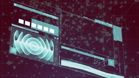 Displaying animation of futuristic digital interface with biometric scanning elements. Technology, biometrics, innovation, cybersecurity, data - Powered by Shutterstock - Get 15% off with code: PIKWIZARD15