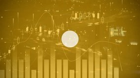 Network of connections and data processing animation over urban night scene. Technology, connectivity, digital, communication, futuristic, networking - Powered by Shutterstock - Get 15% off with code: PIKWIZARD15