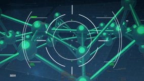 Futuristic digital network with green nodes and data processing animation. Technology, innovation, cyber, connections, artificial intelligence, glowing - Powered by Shutterstock - Get 15% off with code: PIKWIZARD15