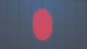 Animation of fingerprint and digital security symbols over binary code background. Cybersecurity, encryption, technology, secure, data, protection - Powered by Shutterstock - Get 15% off with code: PIKWIZARD15