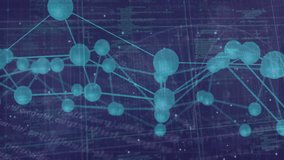 Technical blueprint background with network connections and data processing animation. Technology, innovation, digital, connectivity, futuristic - Powered by Shutterstock - Get 15% off with code: PIKWIZARD15