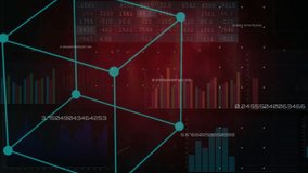 Analyzing data with digital network, animation of notification icons over charts. Data analytics, digital transformation, technology, notifications, visualization, innovation - Powered by Shutterstock - Get 15% off with code: PIKWIZARD15