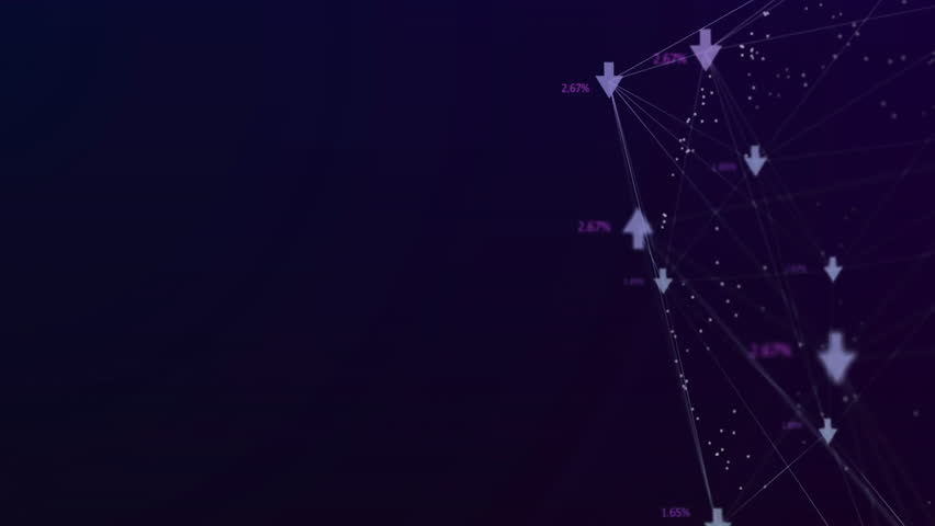 Red heart animation cascading over digital data interface elements. Romance, love, technology, affection - Powered by Shutterstock - Get 15% off with code: PIKWIZARD15