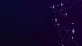 Red heart animation cascading over digital data interface elements. Romance, love, technology, affection - Powered by Shutterstock - Get 15% off with code: PIKWIZARD15