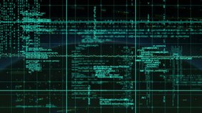 Digital globe and data processing animation over grid with coding elements. Technology, computing, innovation, analytics - Powered by Shutterstock - Get 15% off with code: PIKWIZARD15