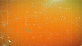 Animation of virus illustrations and bar graph with numbers on orange background. data, infographic, healthcare, epidemic, pandemic, statistics - Powered by Shutterstock - Get 15% off with code: PIKWIZARD15