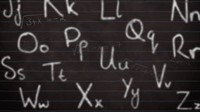 School chalkboard background with colorful animation of doodles and equations. Education, mathematics, creativity, learning, illustration, back to school - Powered by Shutterstock - Get 15% off with code: PIKWIZARD15