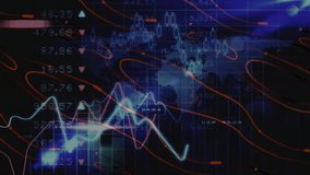 Analyzing global stock market trends, digital world map overlay in animation. Finance, investment, economy, analytics, globalization, technology - Powered by Shutterstock - Get 15% off with code: PIKWIZARD15