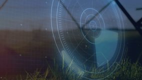 Animation of geometric shapes overlaying natural landscape with futuristic digital interface. abstract, technology, innovation - Powered by Shutterstock - Get 15% off with code: PIKWIZARD15