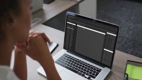 Data analytics overlay on world map, laptop screen in office environment. technology, global, digital, business, workspace, futuristic - Powered by Shutterstock - Get 15% off with code: PIKWIZARD15