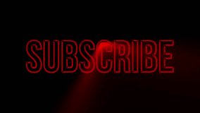  Neon Subscribe Animation – Glowing Red Text Effect for Social Media and Streaming - Powered by Shutterstock - Get 15% off with code: PIKWIZARD15