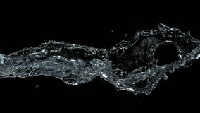 Super Slow Motion Splashing Water Isolated on Black Background at 1000fps. - Powered by Shutterstock - Get 15% off with code: PIKWIZARD15