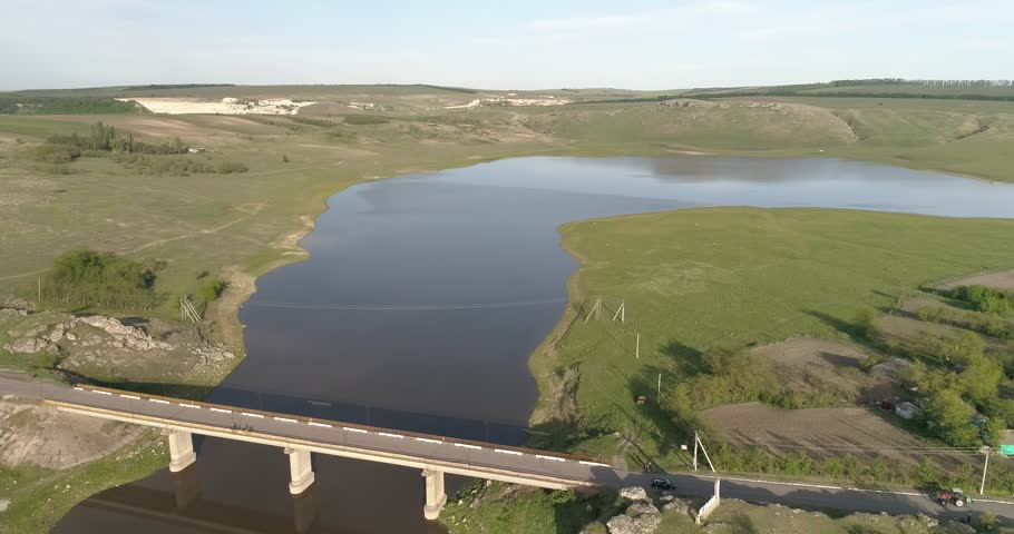Golden Hour at Varatic Defile - River and Bridge from Above
