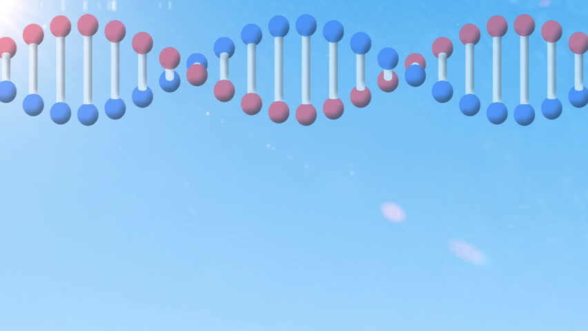 Animation of DNA strand and 5G symbols floating in blue sky background. Genetics, biotechnology, innovation, connectivity, technology, communication - Powered by Shutterstock - Get 15% off with code: PIKWIZARD15