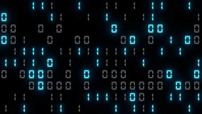 Digital binary numbers glowing simple programming 2d animation. Can be used to represent high technology algorithm, cyber security encryption or software language - Powered by Shutterstock - Get 15% off with code: PIKWIZARD15