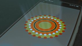 Vibrant colorful aboriginal art dots, presentation - Powered by Shutterstock - Get 15% off with code: PIKWIZARD15