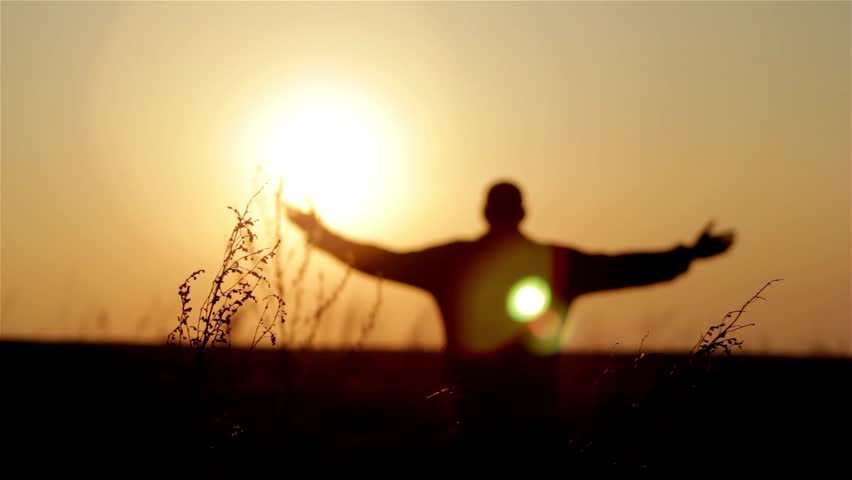 Silhouette of Man On the Stock Footage Video (100% Royalty-free ...