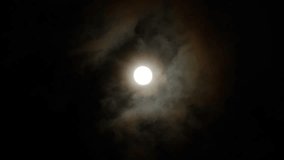 Full Moon Passing Through Dark, Grunge Clouds - Mysterious Night Sky - Powered by Shutterstock - Get 15% off with code: PIKWIZARD15