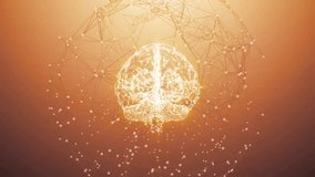 Brain technology AI Artificial intelligence digital brain animation. Neural Network. Deep Learning Modern Technologies. Big data technology. Thinking process - Powered by Shutterstock - Get 15% off with code: PIKWIZARD15