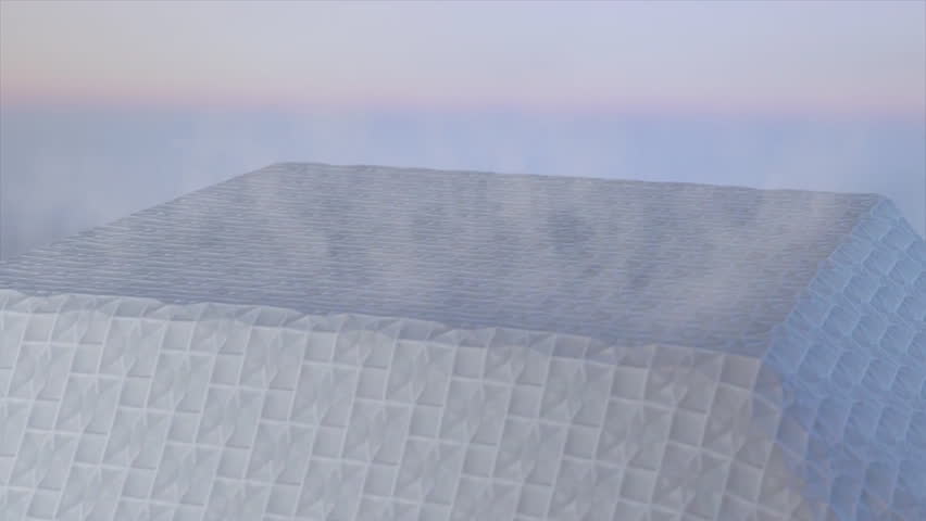 Breathable soft fabric with checkered texture, artistic expression of softness and skin-friendly, close-up of textile fabric texture,3d animation.