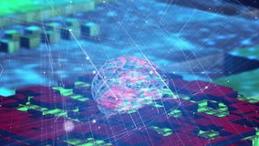 Brain technology AI Artificial intelligence digital brain animation. Neural Network. Deep Learning Modern Technologies. Big data technology. Thinking process - Powered by Shutterstock - Get 15% off with code: PIKWIZARD15