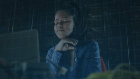 Using animation, person working at computer with futuristic 6G technology interface. innovation, digital, communication, connectivity, virtual, cyberspace - Powered by Shutterstock - Get 15% off with code: PIKWIZARD15