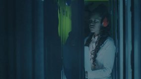 QR code scanning animation over person conducting security check in data center. Technology, cybersecurity, surveillance, digital, innovation, verification - Powered by Shutterstock - Get 15% off with code: PIKWIZARD15