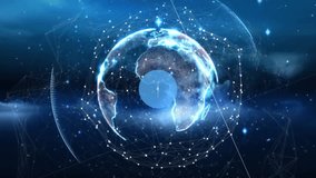 Animation of digital heart icons connecting over glowing Earth in space. connection, technology, network, global - Powered by Shutterstock - Get 15% off with code: PIKWIZARD15