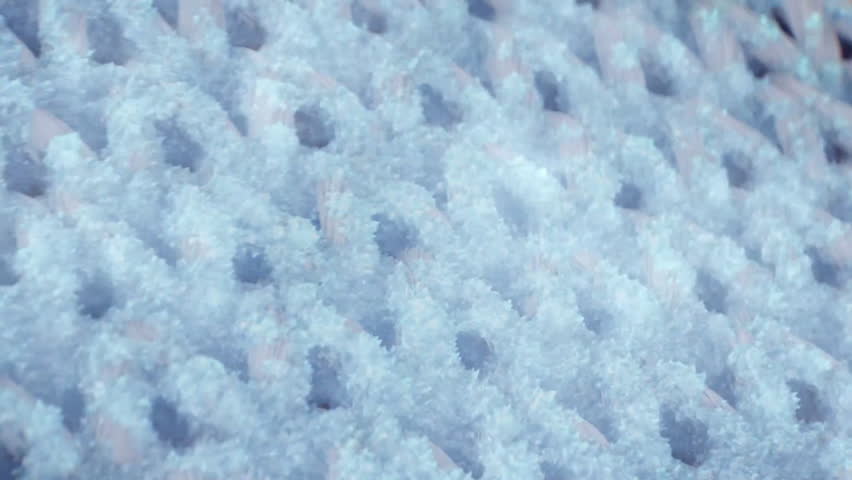 Cool and ice fiber fabrics, close-up of textile fibers, used for sportswear, quick-drying clothes, sense of technology and future, clothing material solutions, 3D rendering.