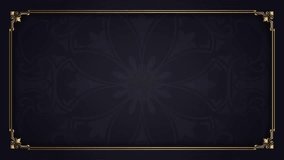 motion graphic, gold frame sparkling stars - Powered by Shutterstock - Get 15% off with code: PIKWIZARD15