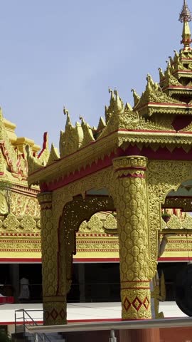 Asian Buddhist temple. Global Vipassana Pagoda in Mumbai, India	