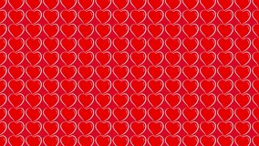 Heart-shaped pattern animation with a red background is suitable for intros or banners with a romantic Valentine's or wedding theme. - Powered by Shutterstock - Get 15% off with code: PIKWIZARD15
