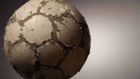 Old soccerball, seamless rotation