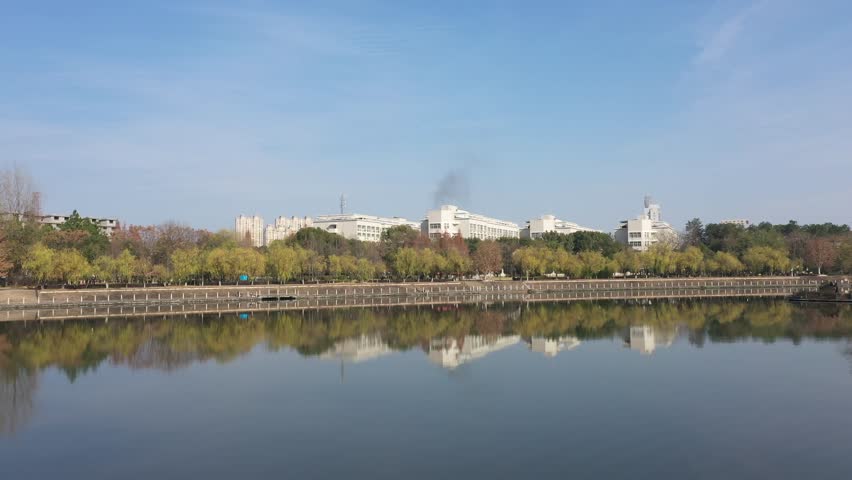 Aerial view of the cityscape and old town in Dongyang city Zhejiang proince China