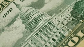 Fifty dollar bill reverse side showing Capitol. Government-backed money used for trade, savings, structured financial operations within regulated banking system, ensuring economic growth and stability - Powered by Shutterstock - Get 15% off with code: PIKWIZARD15