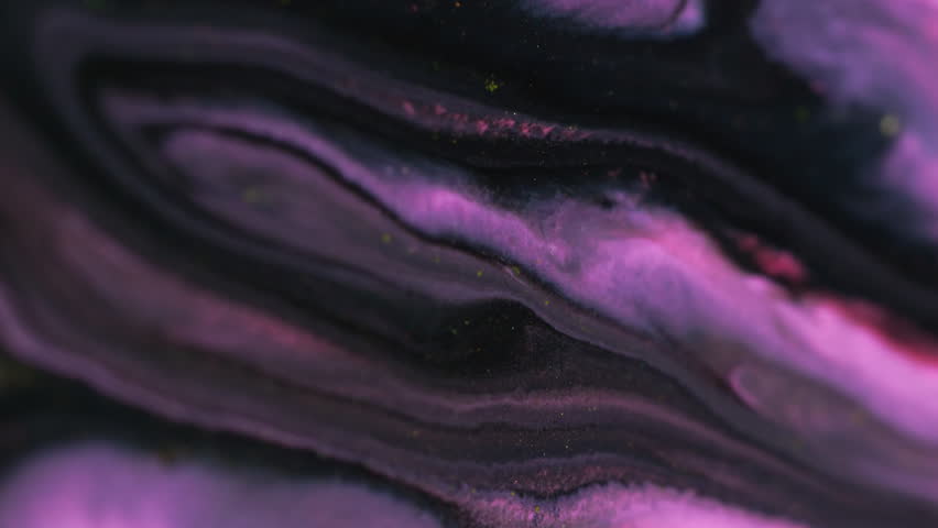 Pink grunge. Pour dye. Enamel dark marble stripe effect with variable wavy lines color art structure. Decorative emergence of current whimsical glitter distortion.
