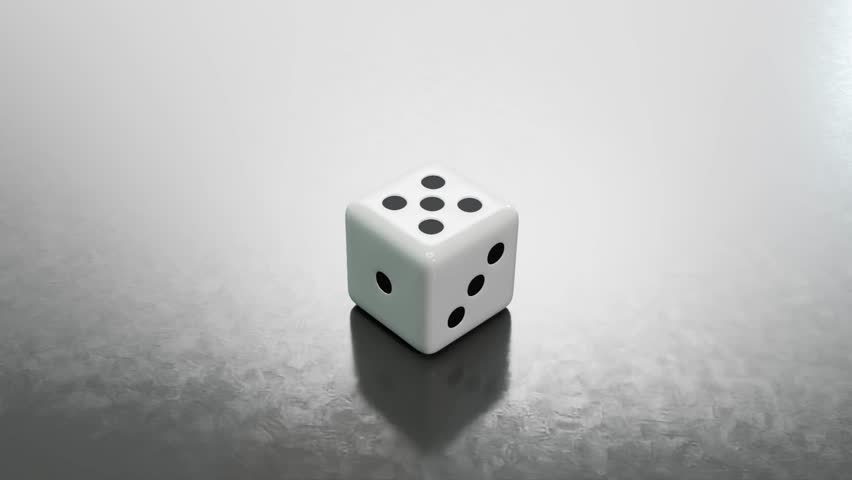 Realistic 3D animation of falling dice, bouncing and rolling dynamically. Perfect for casino, gambling, board games, and luck-themed projects. High-quality motion for commercials, games, presentations - Powered by Shutterstock - Get 15% off with code: PIKWIZARD15