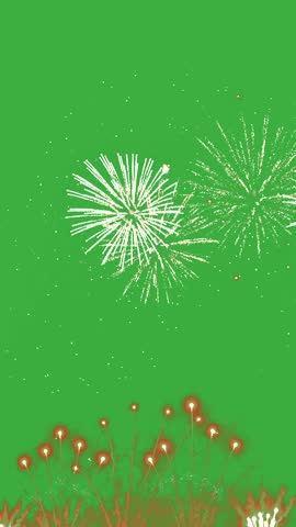 Stunning abstract fireworks display lighting up the night sky for celebrations and holidays